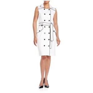 Calvin Klein Double-Breasted Trench Dress | NWT